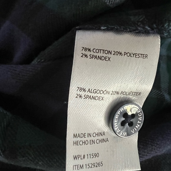 ⭐️ Firm Price ⭐️ Weatherproof vintage flannel large top - Picture 8 of 8